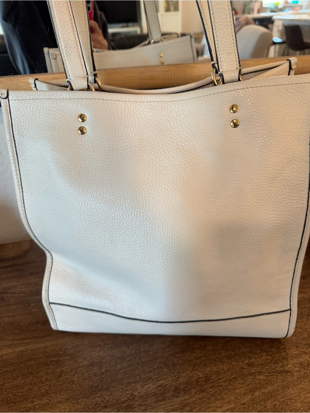 Ivory Coach Tote - Picture 3 of 7